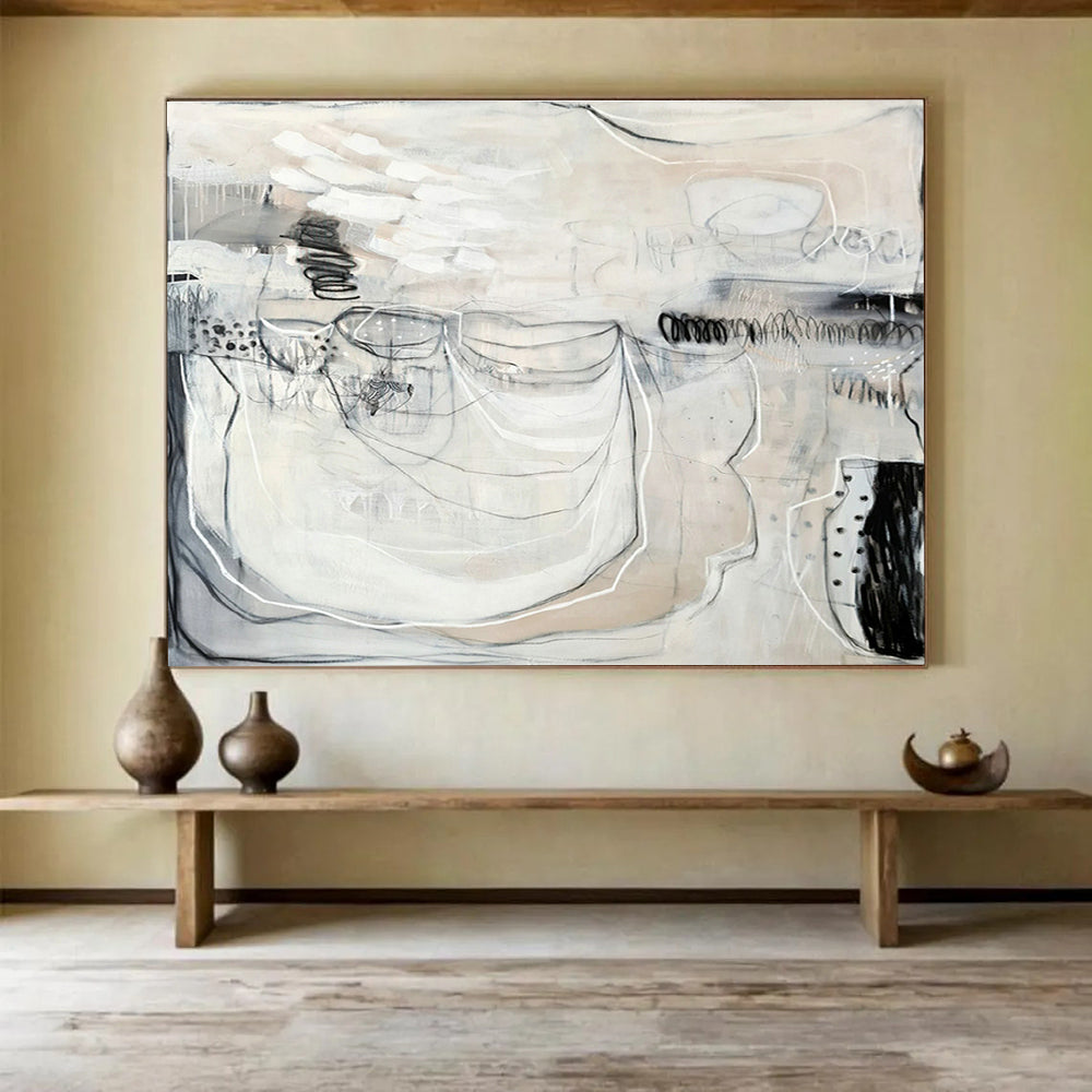 Tailored Large-Scale Abstract Hand Painting for Study