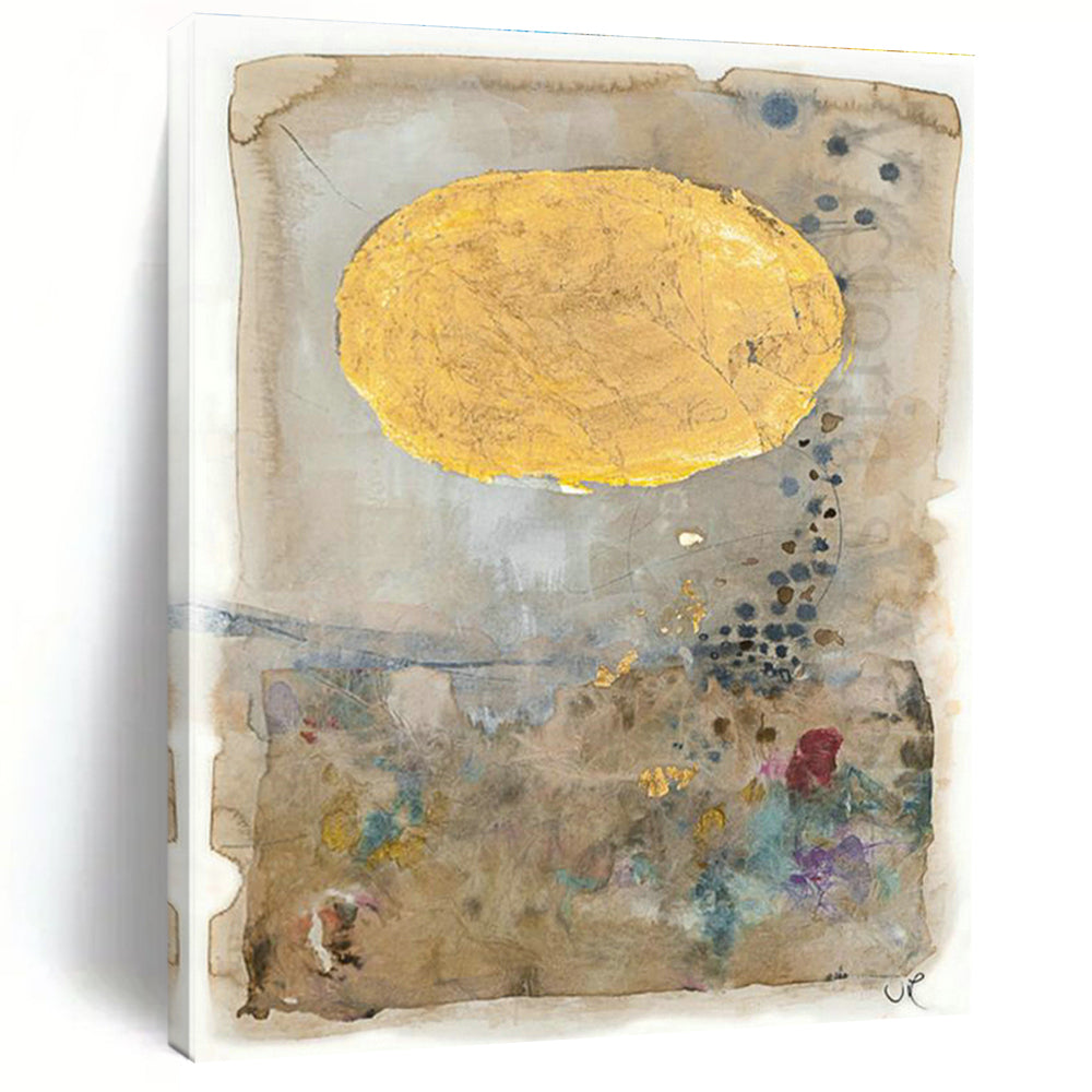 Gigantic Custom Hand-Painted Abstract Canvas for Vertical Farming Facilities  DLZ0079