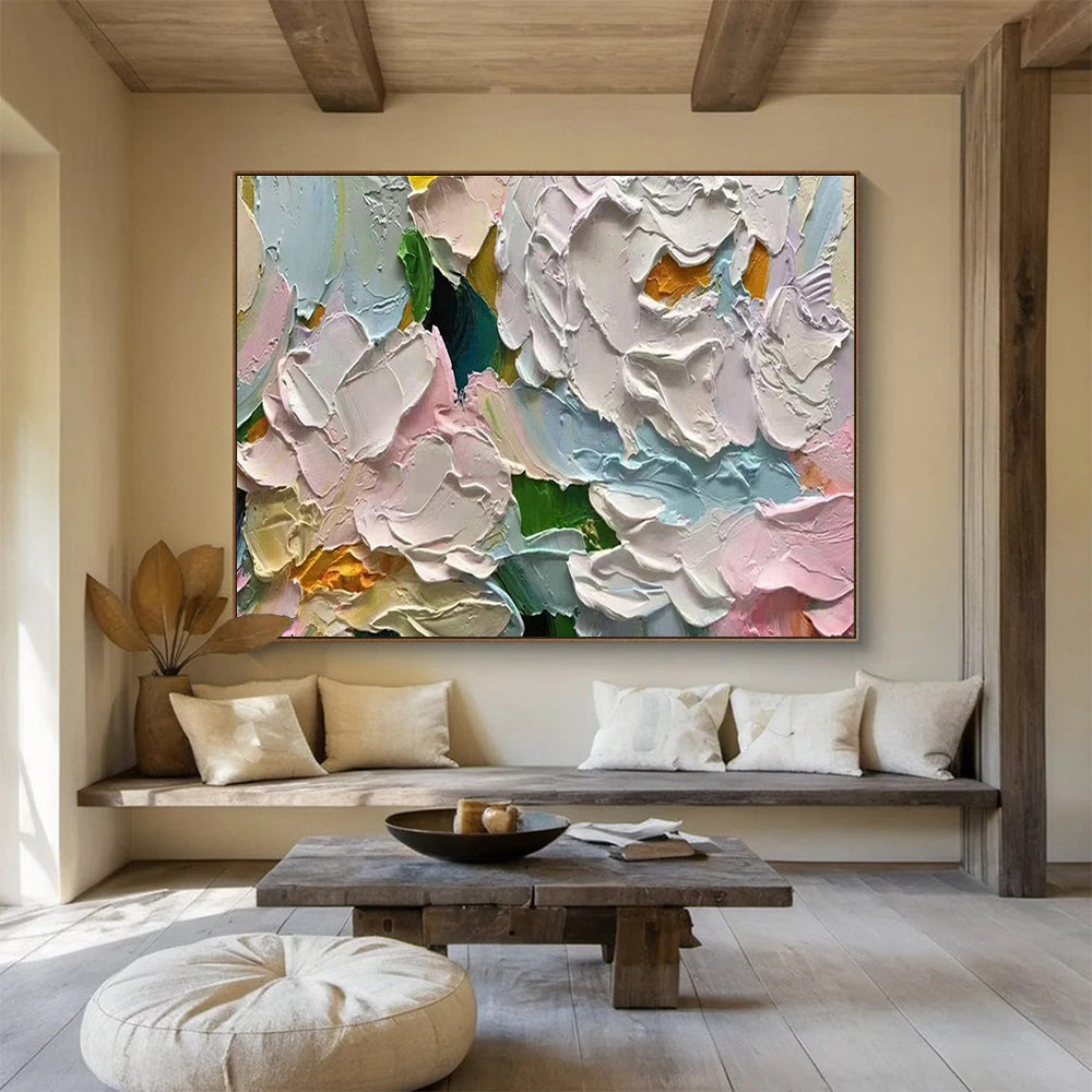 Custom-Made Giant Abstract Hand Painting for Deep-Sea Hydrothermal Vent Mineral Precipitation and Deposition Research Lab DLZ3201