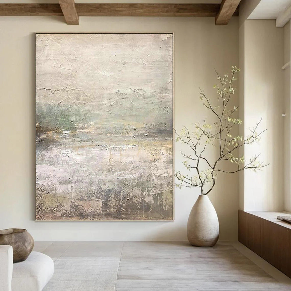 Grand Custom Hand-Painted Abstract Artwork - Inspiring Atmosphere for Entrepreneurship Incubators  DLZ0202