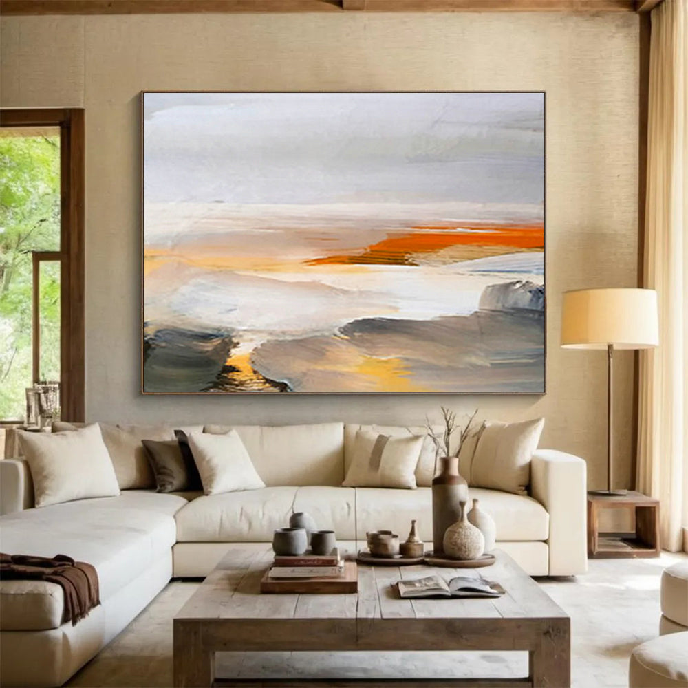 Large Custom Abstract Hand-Painted Art for Nursing Home Activity Center DLZ2766