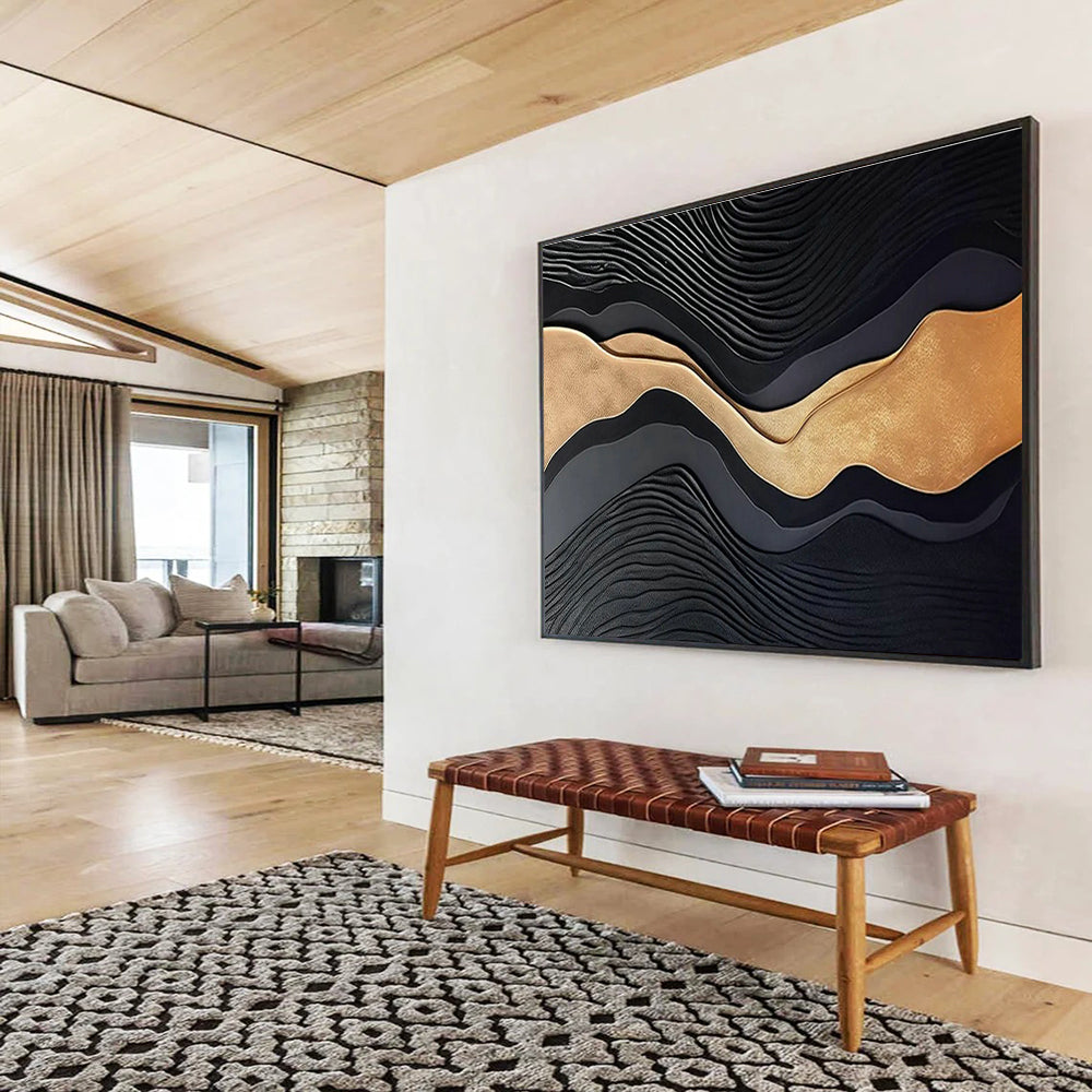Bespoke Vertical Zoo Oversized Abstract Hand-Painted Art DLZ2533