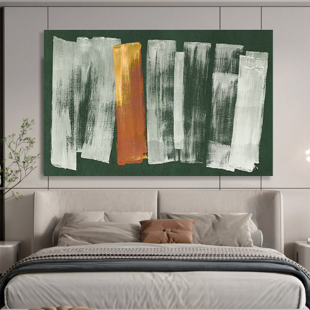 Custom Giant Abstract Hand Painting for Vertical Urban Aquarium Maintenance Facility DLZ2996