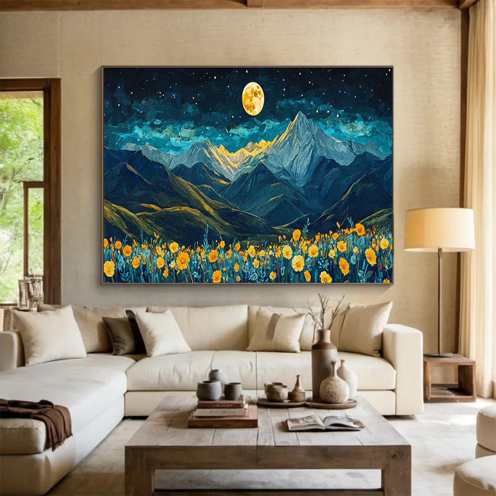 Large-Size Custom Hand-Painted Abstract Painting for Urban Vertical Farming Automated Pest Detection Lab DLZ3078