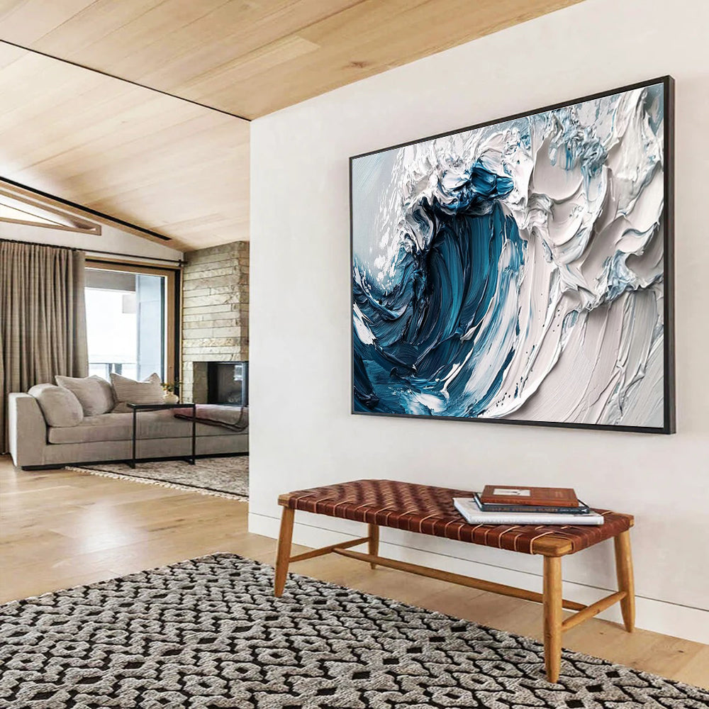 Oversized Customizable Handmade Abstract Painting for Retail Stores DLZ3257