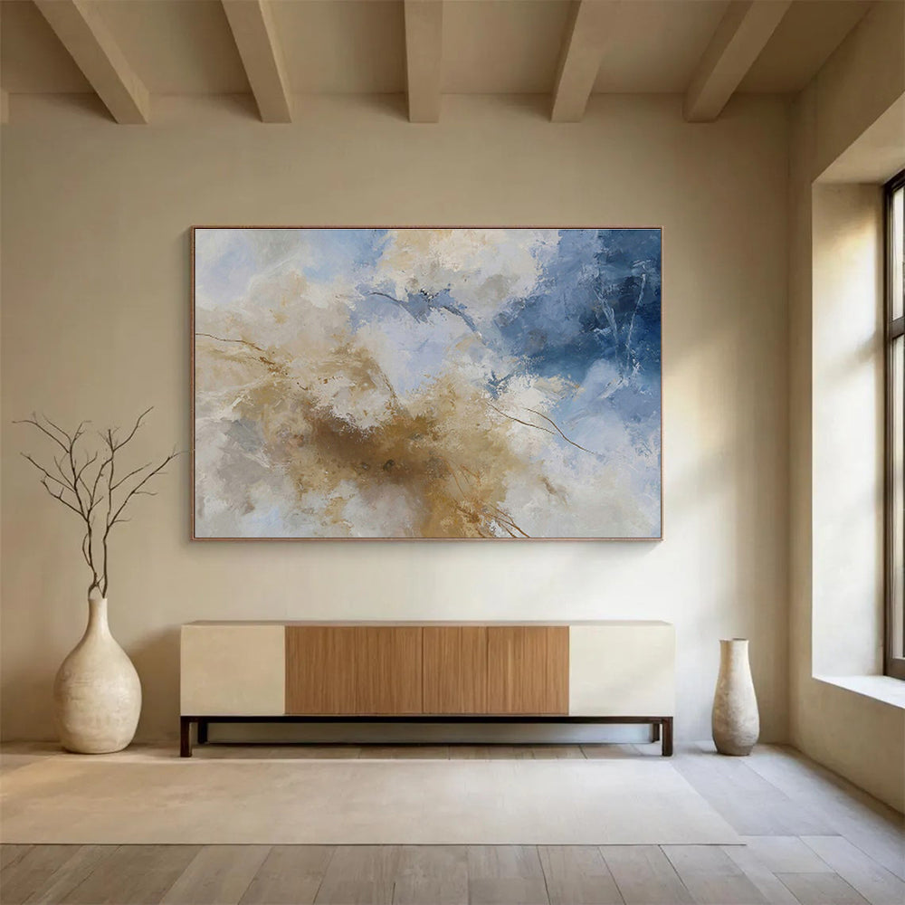 Custom-Made Hyperloop Station Large Abstract Hand Painting DLZ2520