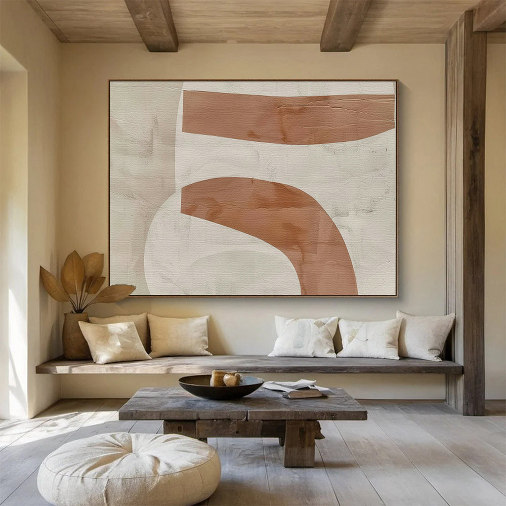 Oversized Custom Hand-Painted Abstract Art for Solar-Powered Desalination Plant DLZ2972