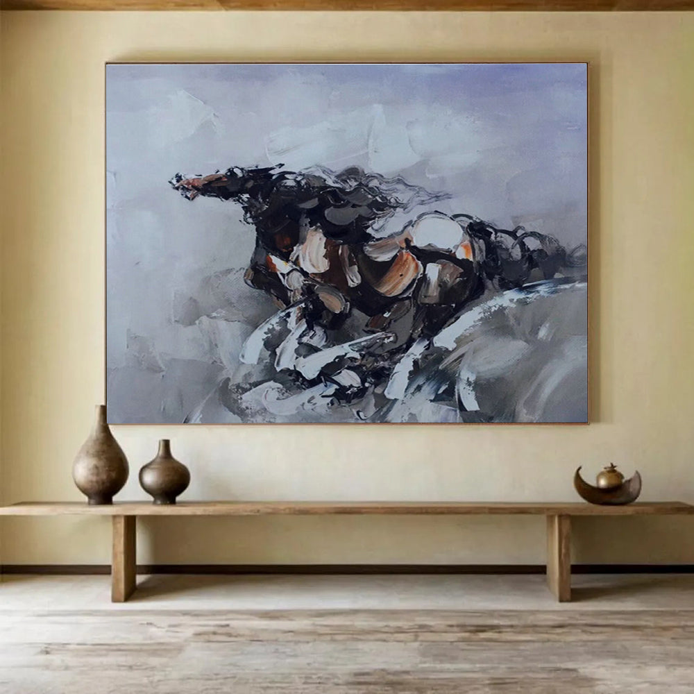 Large-Size Custom Abstract Hand Painting for Classroom DLZ2690