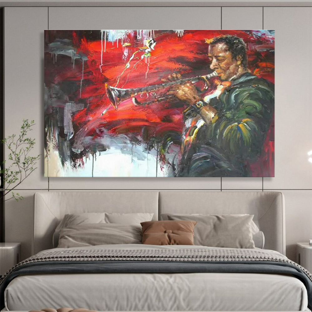 Large-Size Custom Hand-Painted Abstract Painting for Vertical Urban Aquaponics Exhibition Hall DLZ3020