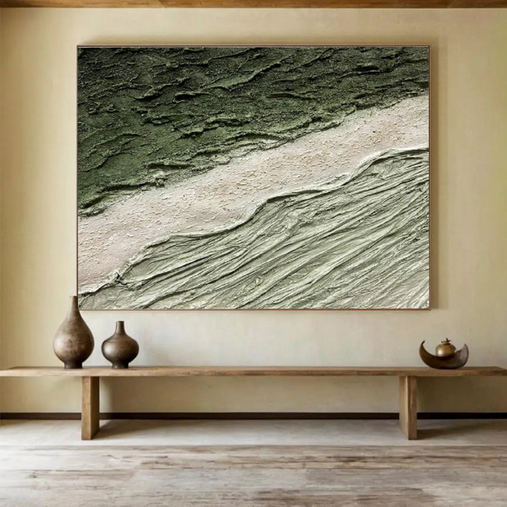 Custom Oversized Abstract Painting - Hand-Painted Acrylic Wall Art for Living Room