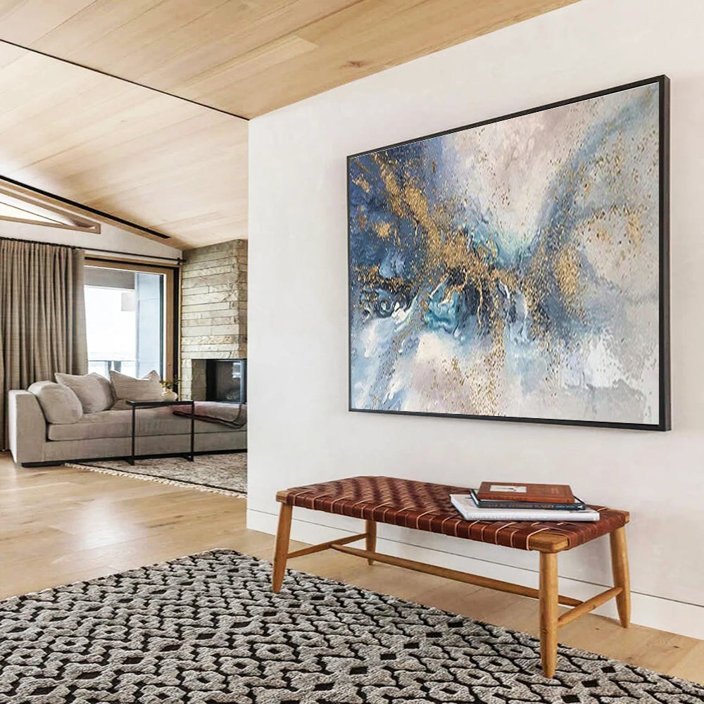 Extra Large Customizable Handmade Abstract Painting for Sunrooms DLZ3277