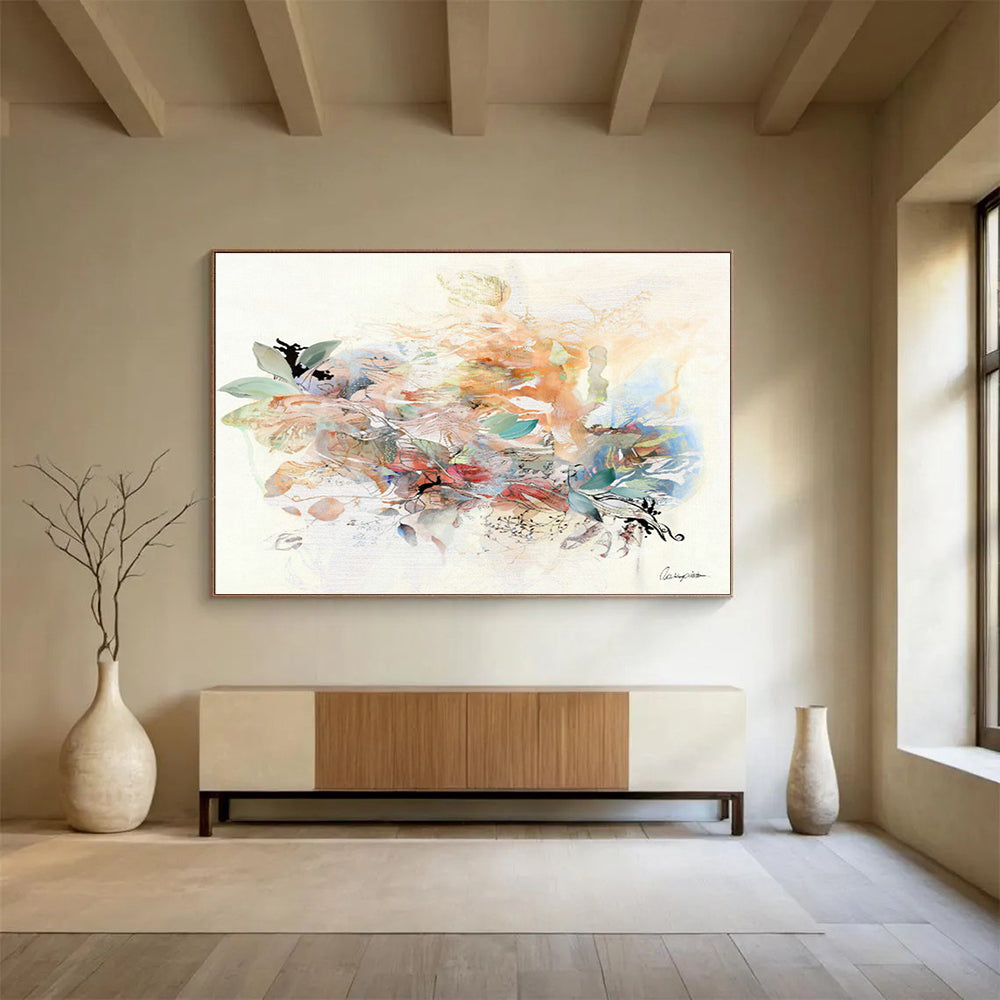 Large-Size Custom Abstract Hand Painting for Island Resort Dive Center DLZ2916