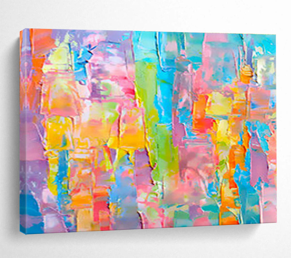Customized Large-Scale Abstract Hand Painting for Speech Therapy Center DLZ2781