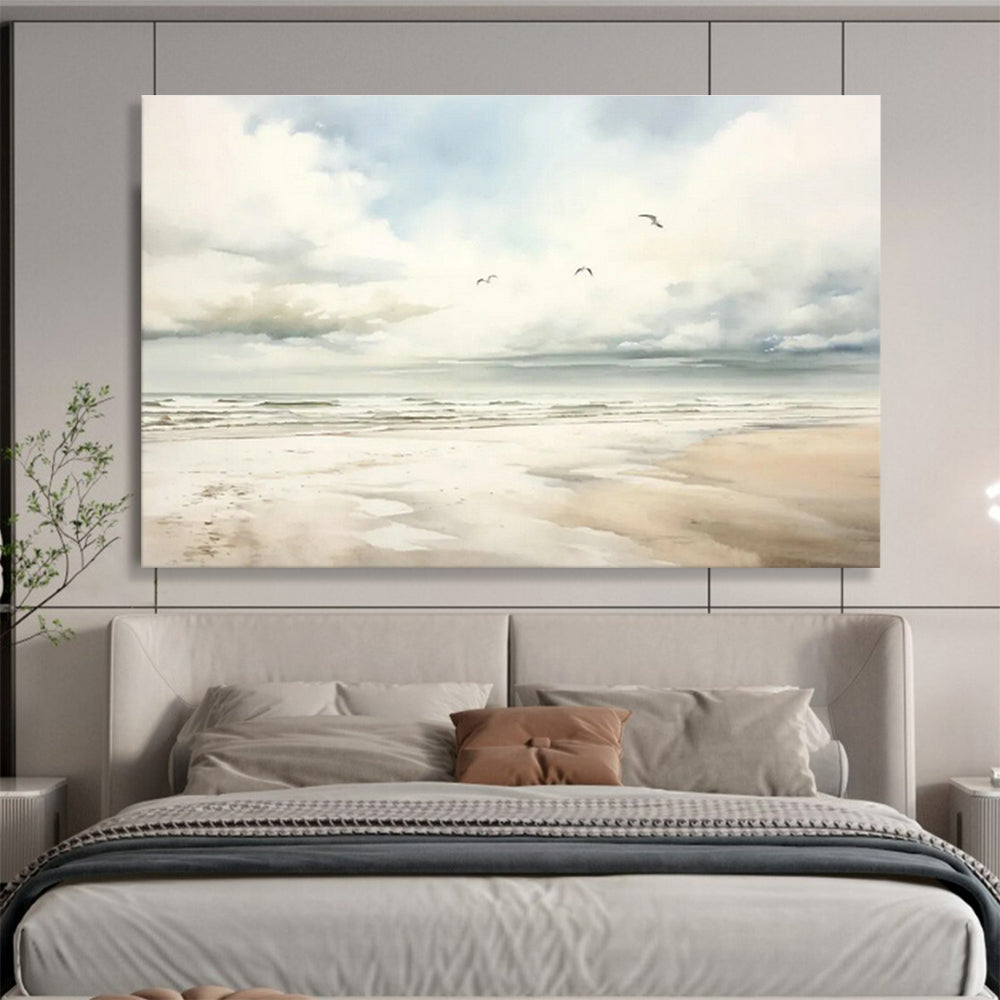 Large-Size Custom Hand-Painted Abstract Painting for Yoga Studio DLZ2704