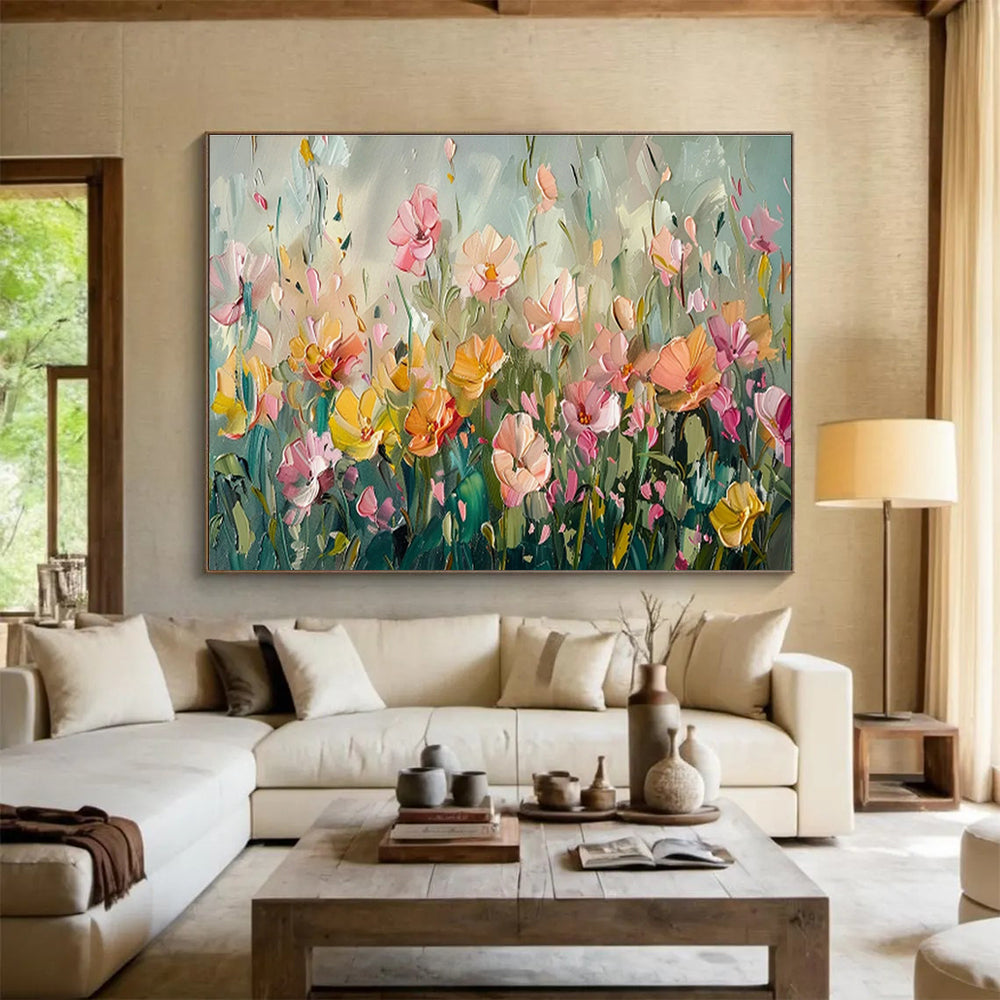 Customized Large Abstract Hand Painting for Underwater Noise Pollution Mitigation Project Office DLZ3093