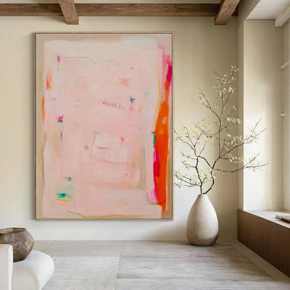 Extra Large Custom Handmade Abstract Painting for Meditation App Development Studios  DLZ0080