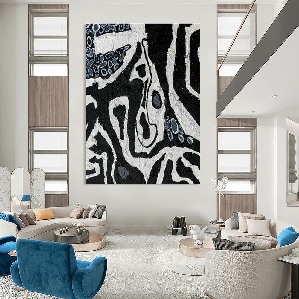 Colossal Custom Hand-Painted Abstract Art for Traditional Brazilian Capoeira Academies  DLZ0052