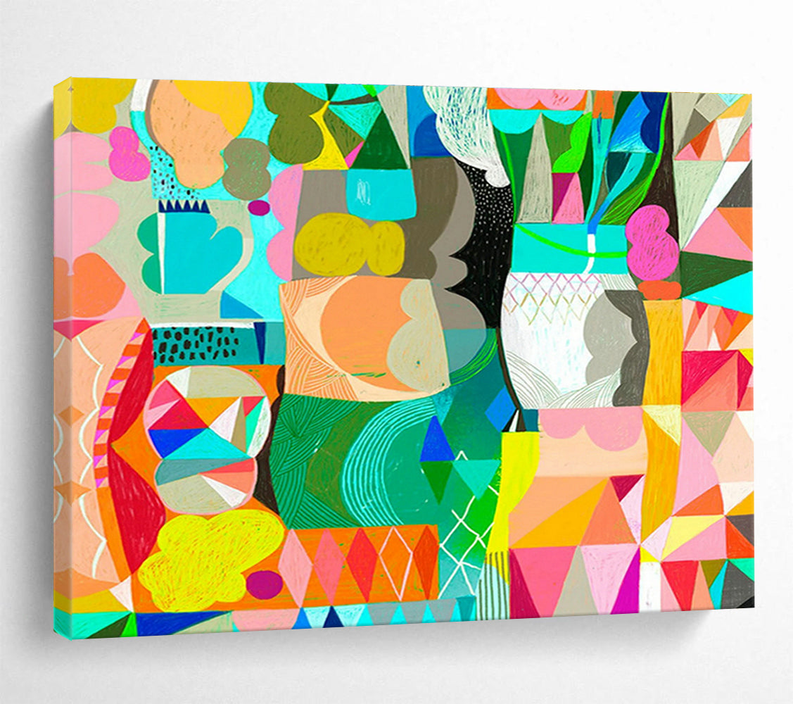 Glow-in-the-Dark Custom Hand-Painted Galaxy Abstract for Kids' Nurseries