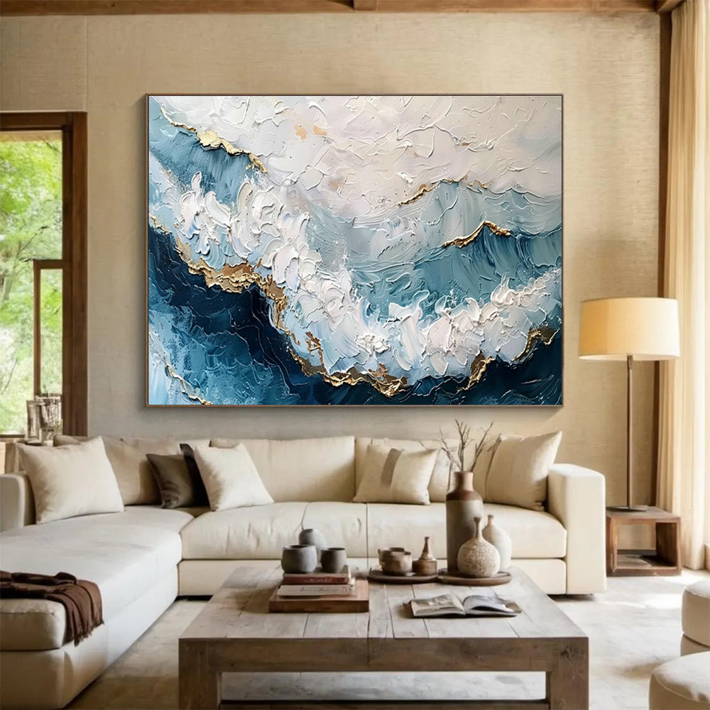 Customizable Floating Solar Farm Abstract Hand Painting DLZ2540