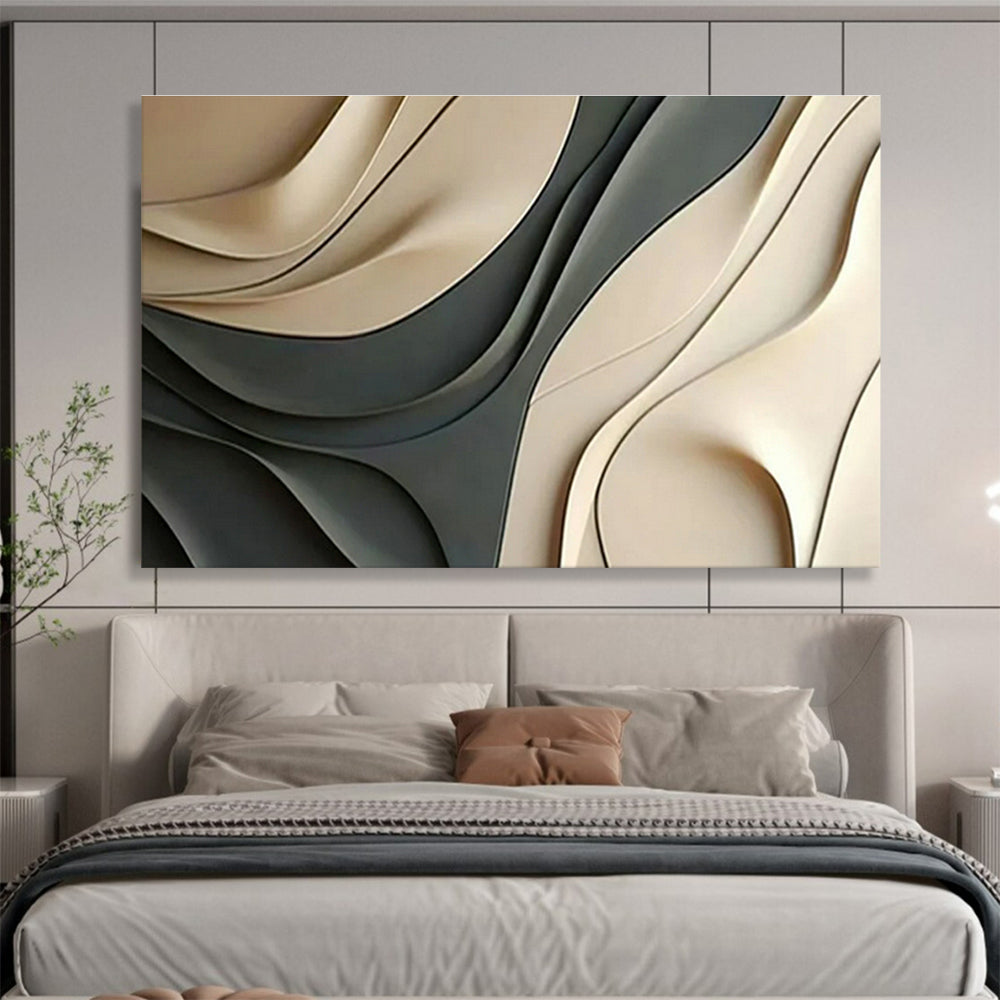 Customized Large Abstract Hand Painting for Subterranean Library Reading Room DLZ2907
