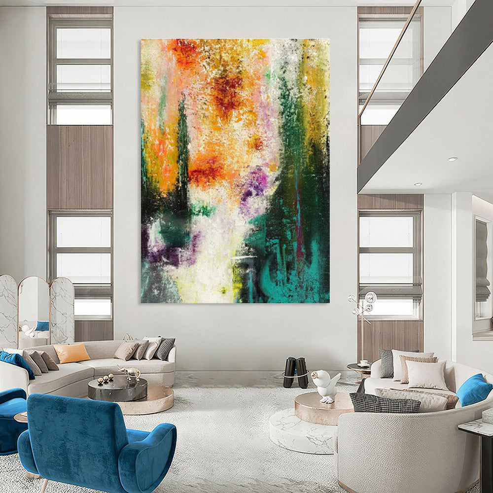 Jumbo Custom Handmade Abstract Wall Art for Vintage Record Stores  DLZ0007