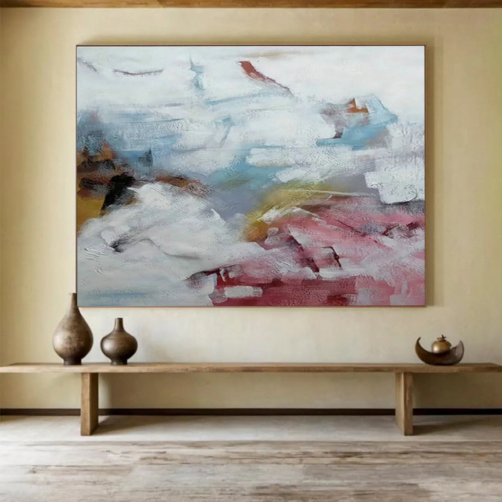 Tailored High-Altitude Research Station Giant Abstract Hand Painting DLZ2547