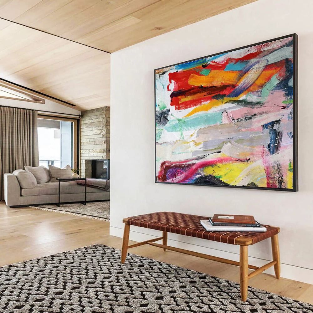 Customized Large Abstract Hand Painting for Museum DLZ2689