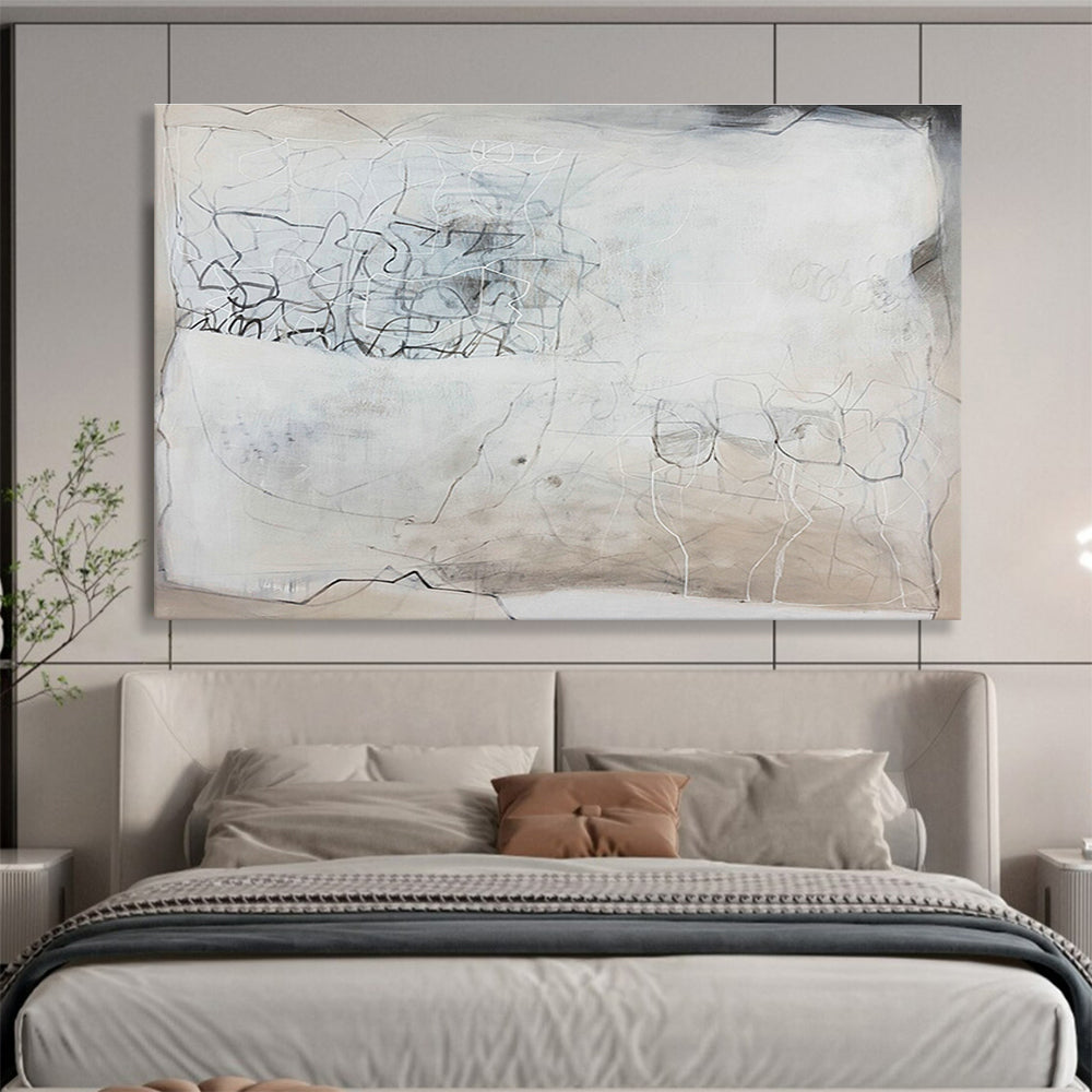 Custom-Made Gym Giant Abstract Hand Painting