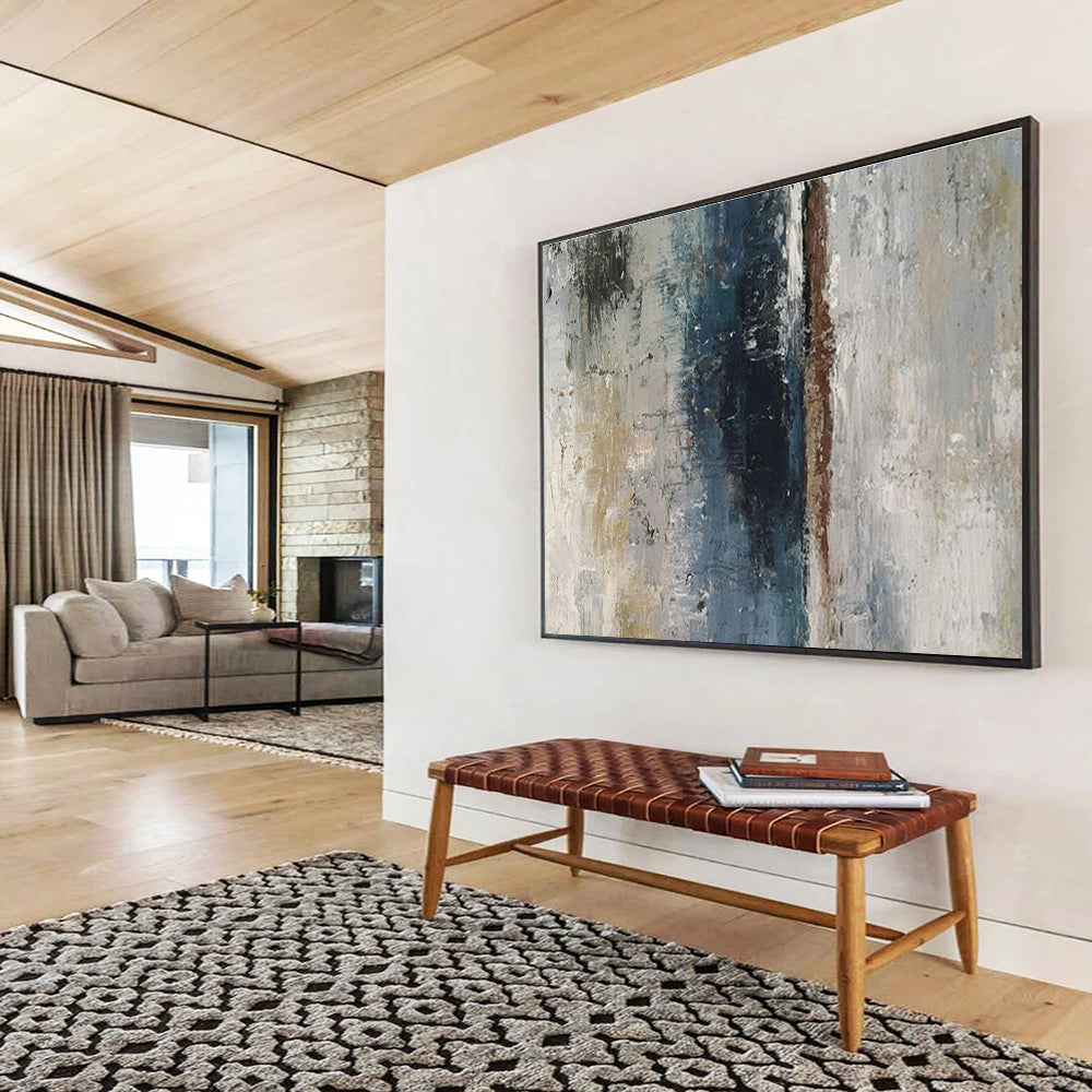 Customized Large-Scale Abstract Hand Painting for Study DLZ2677