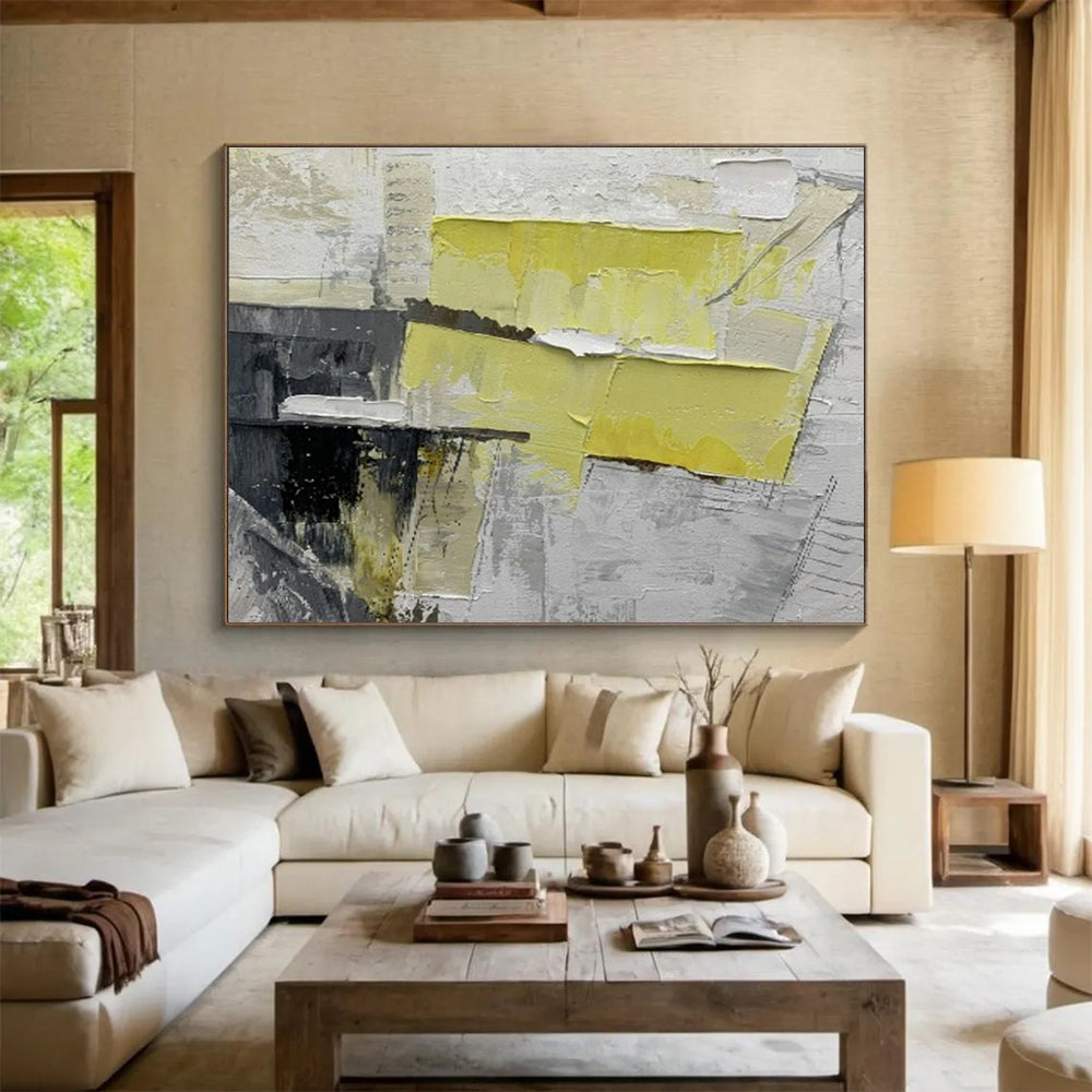 Large Custom Abstract Hand-Painted Art for Urban Vertical Bee Colony Tower DLZ2979