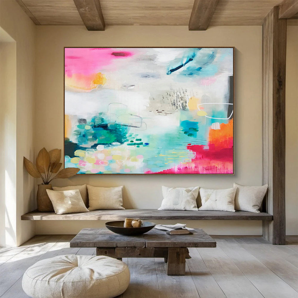 Scented Oil Custom Hand-Painted Abstract for Aromatherapy Studios