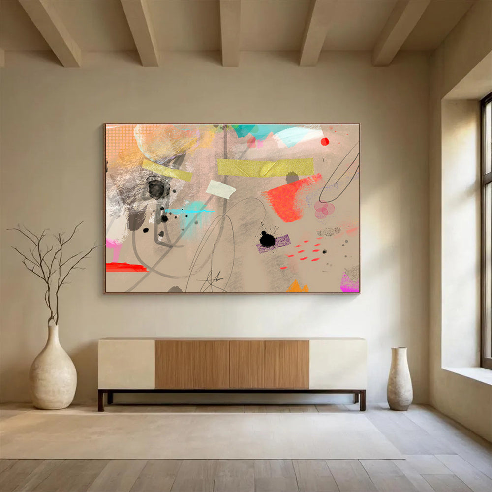 Customizable Arctic Research Base Abstract Hand Painting DLZ2588