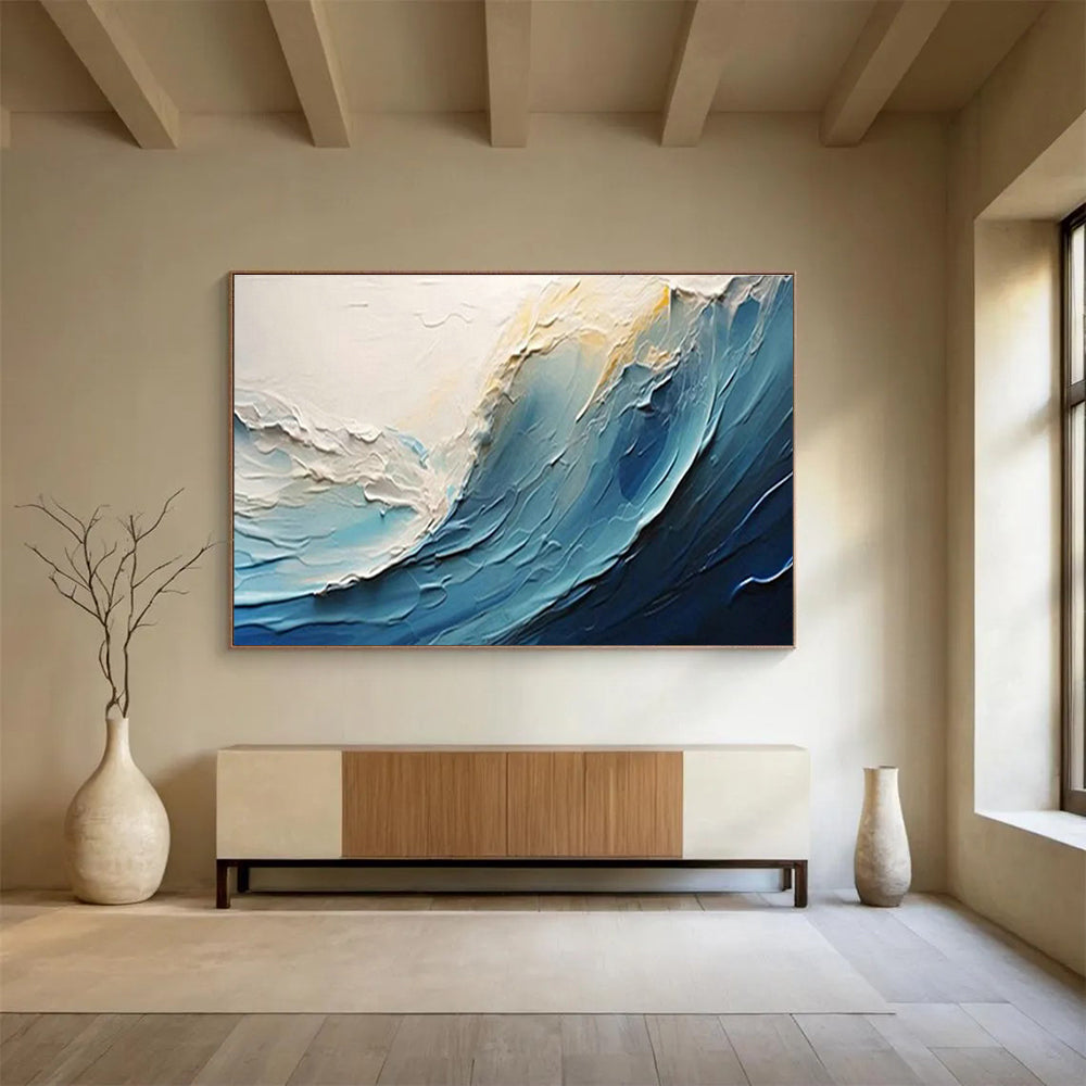 Customized Large-Scale Abstract Hand Painting for Airship Passenger Lounge DLZ2911