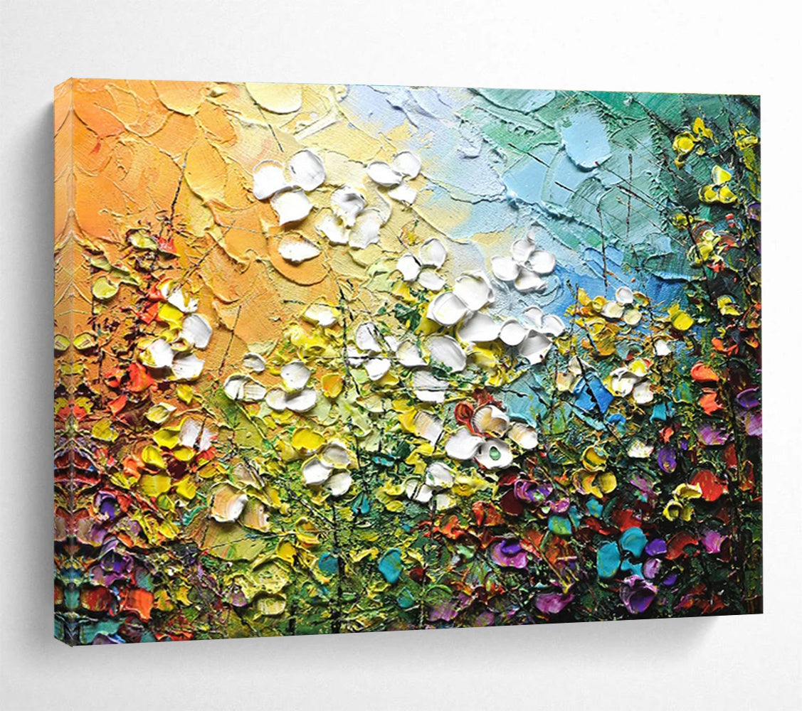Custom-Made Giant Abstract Hand Painting for Biomass Power Plant Operations Office DLZ2827
