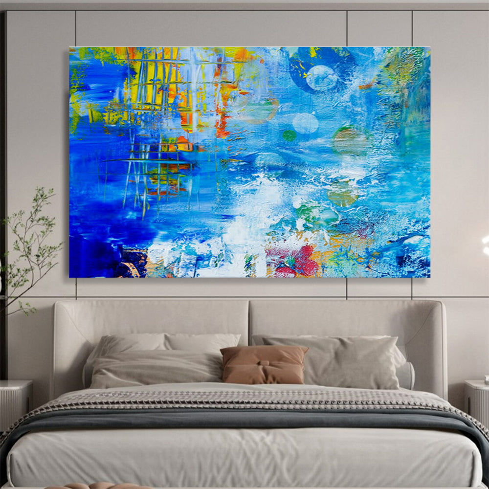 Custom Giant Abstract Hand Painting for Wind Turbine Maintenance Base DLZ2823