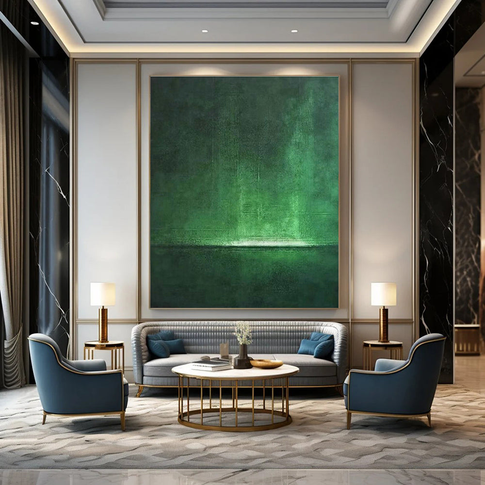 Immense Custom Hand-Painted Abstract Painting - Quantum Mystique for Quantum Physics Research Centers  DLZ0312