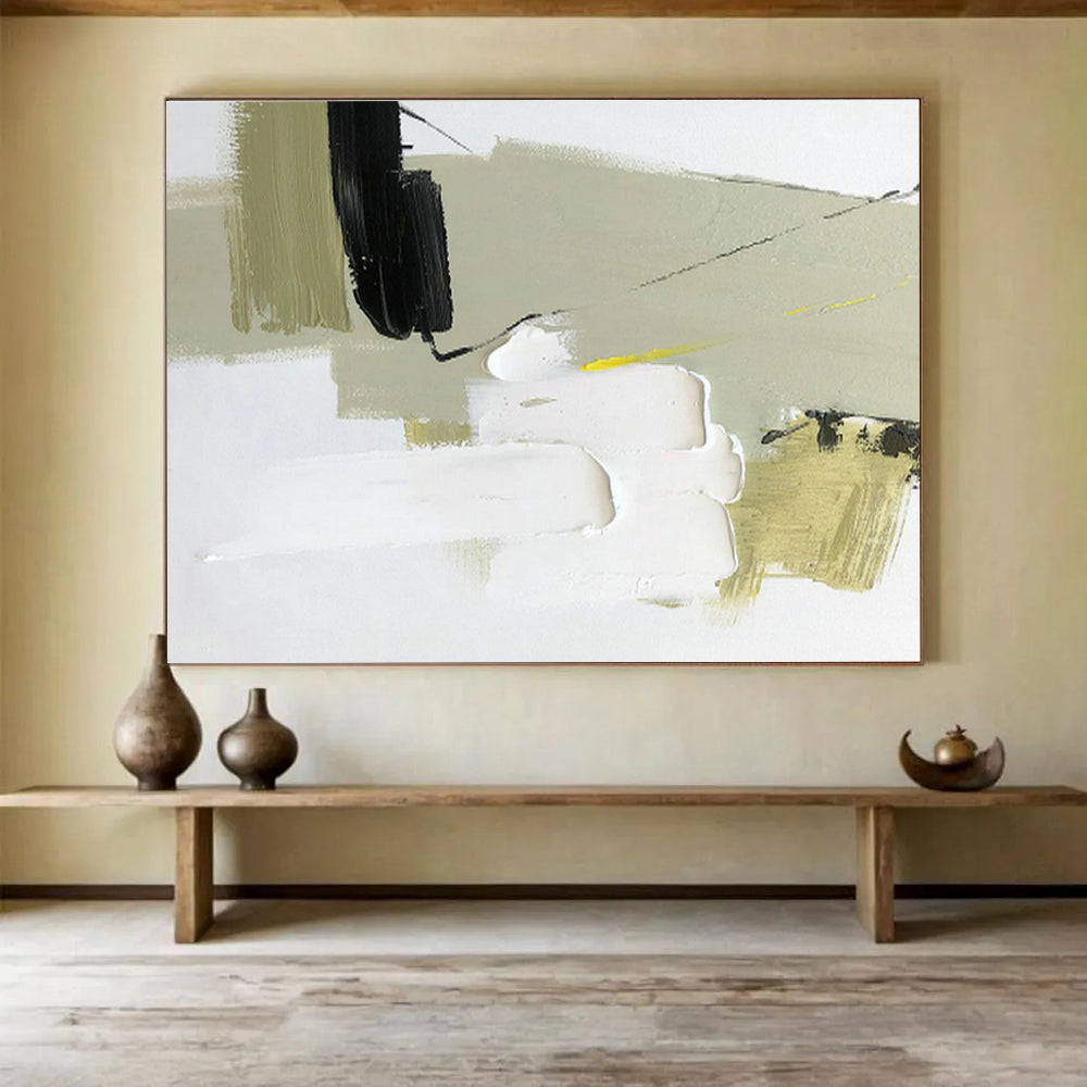 Large-Size Custom Abstract Hand Painting for Negotiation Room DLZ2698
