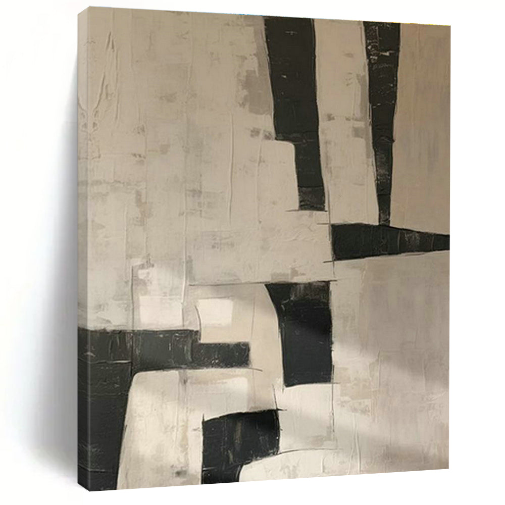 Striking Large-Scale Custom Hand-Painted Abstract Art - Bold Statement for Artisan Bakeries  DLZ0205