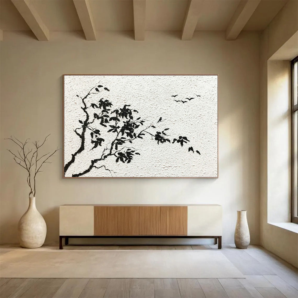 Custom-Made Giant Abstract Hand Painting for Waste - to - Energy Incineration Plant Control Center DLZ2835
