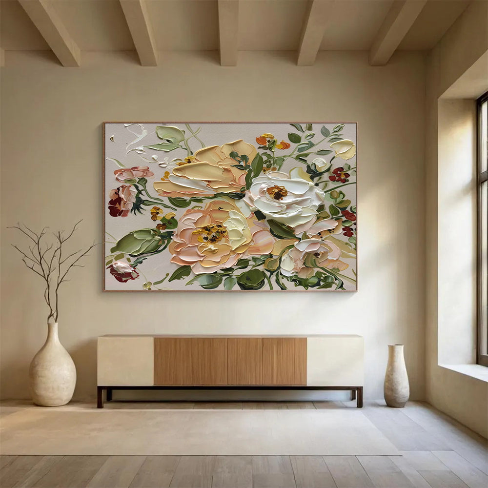 Large-Size Custom Abstract Hand Painting for Urban Vertical Aquaponics Fish - Plant Symbiosis Optimization Facility DLZ3208