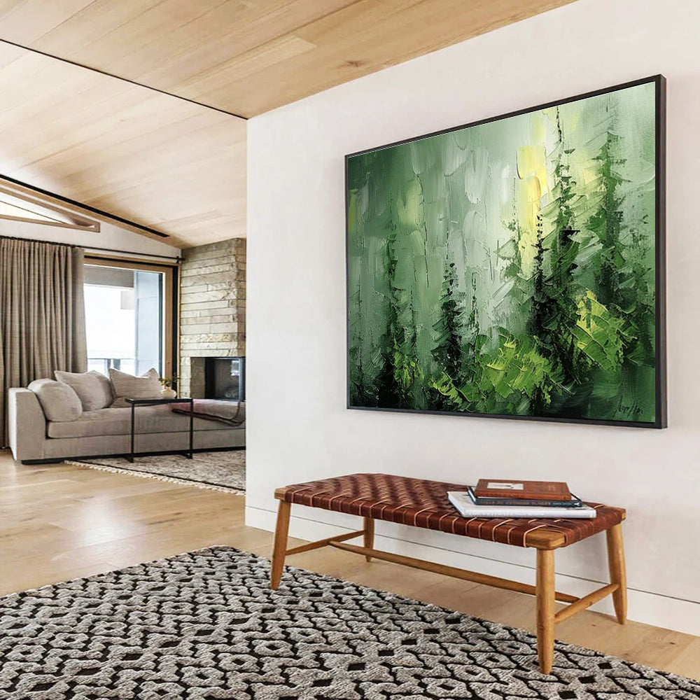 Oversized Custom Hand-Painted Abstract Art for Subterranean Cave Fauna Adaptation and Evolution Research Station DLZ3214