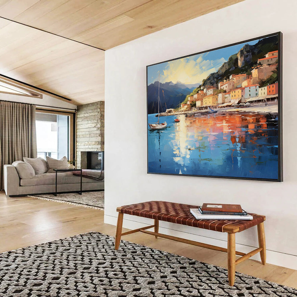Big Customizable Handmade Abstract Painting for Spa Centers DLZ3261