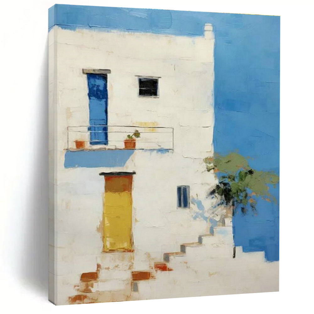 Oversized Custom Hand-Painted Abstract Canvas for Virtual Interior Design Showrooms  DLZ0114