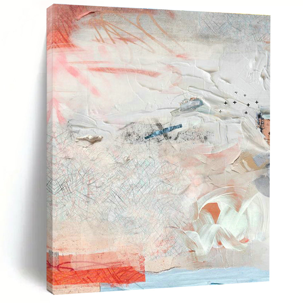 Impressive Large Custom Hand-Painted Abstract Painting - Upscale Décor for Fine Dining Restaurants  DLZ0157