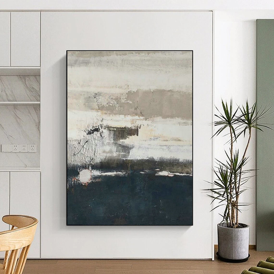 Vast Custom Hand-Painted Abstract Painting - Mythical Vibe for Fantasy Bookstores  DLZ0213