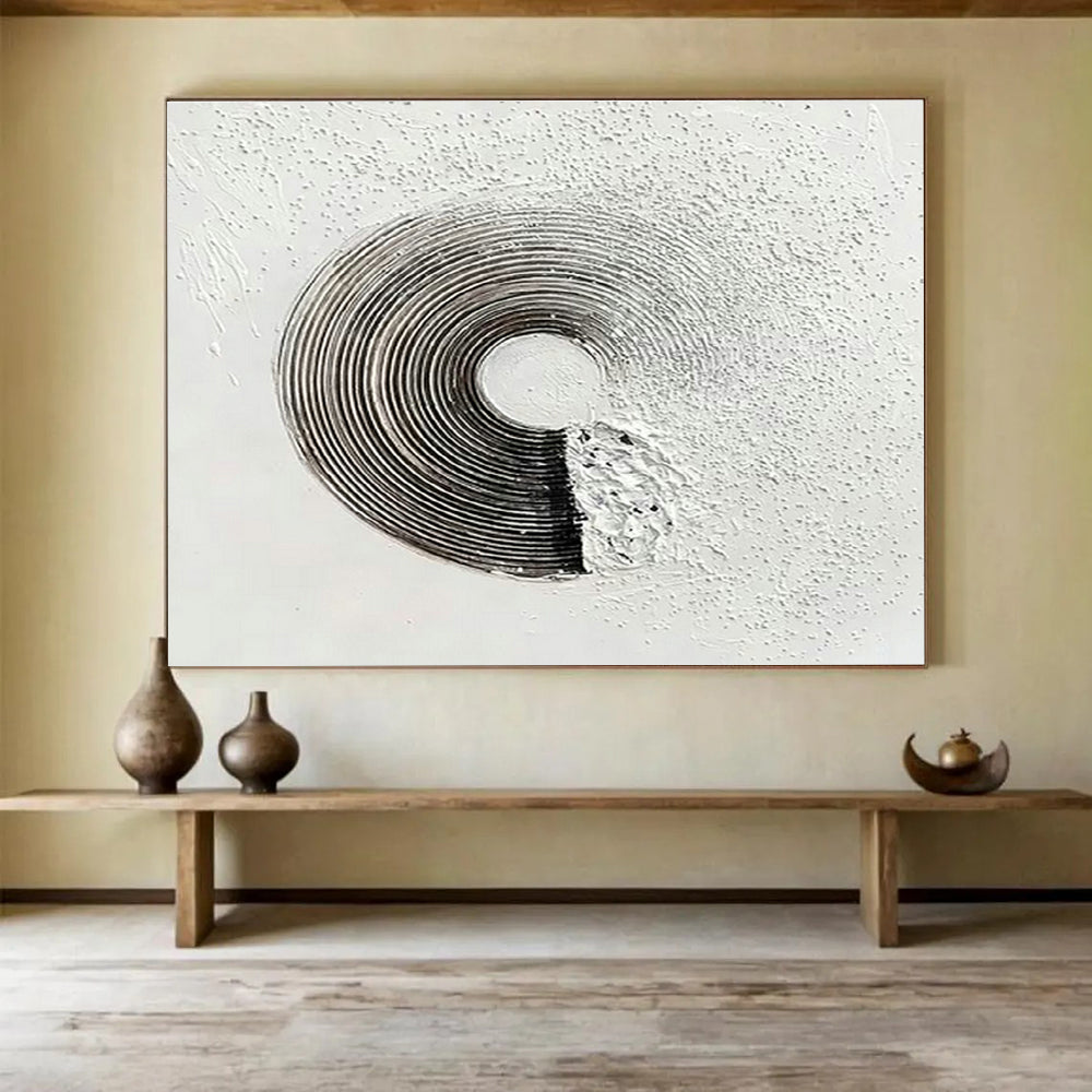 Custom-Made Giant Abstract Hand Painting for Deep-Sea Submarine Rescue Training Center DLZ3029