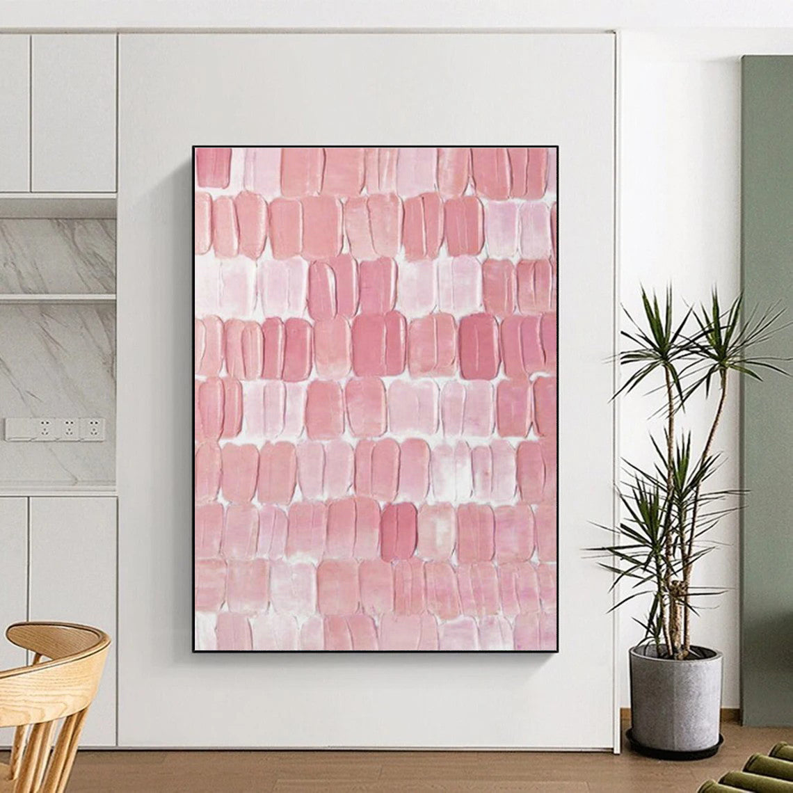 Grand Custom Hand-Painted Abstract Canvas - Artistic Modernity for Contemporary Art Biennales  DLZ0274