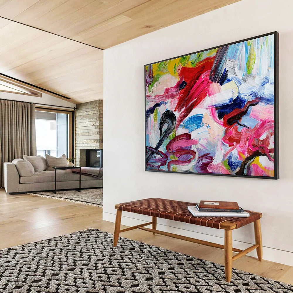 Customized Large Abstract Hand Painting for Studio DLZ2681