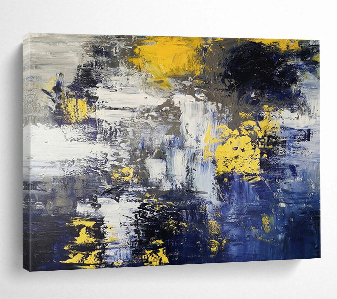 Custom Giant Abstract Hand Painting for Subterranean Aquifer Monitoring and Protection Center DLZ3033