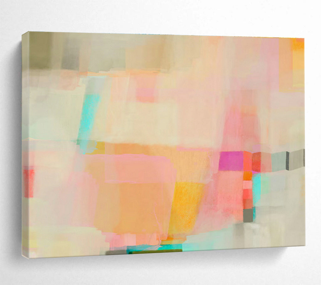 Cold Wax Medium Custom Hand-Painted Abstract Art for Gallery Exhibitions and Art Displays